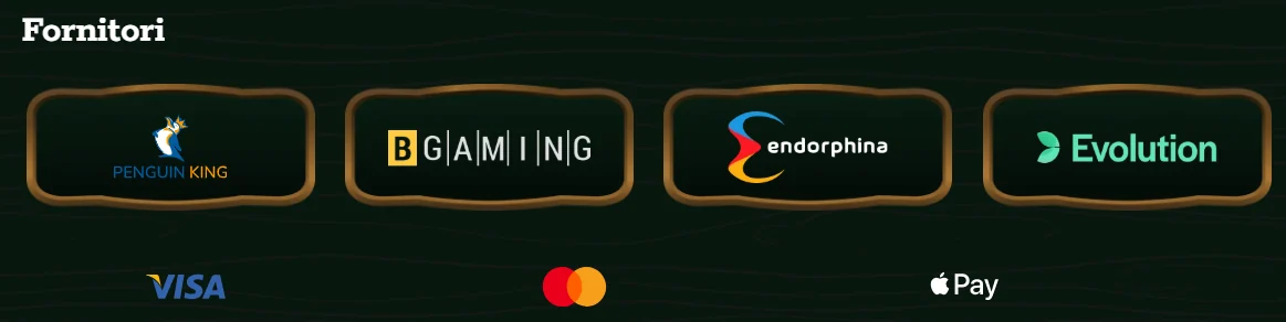 fornitori-cowboyspin-penguin-king-bgaming-endorphina-evolution-e-pagamenti-visa-mastercard-e-apple-pay
